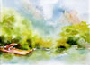 "Bamboo Raft" framed 20"x16"  $245
