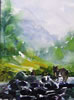 "Mountain Dawn" framed 16"x20" $275