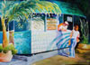 "Snack Bar" framed 38" x 30", $475